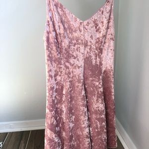 Crushed velvet babydoll dress